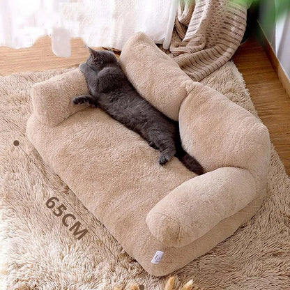 Luxury Cat Bed Sofa - Winter Warm Cat Nest Pet Bed