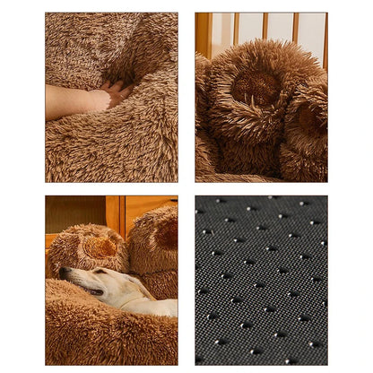 Pet Dog Sofa Bed - Warm Plush Washable Bed Mat for Small & Large Dogs