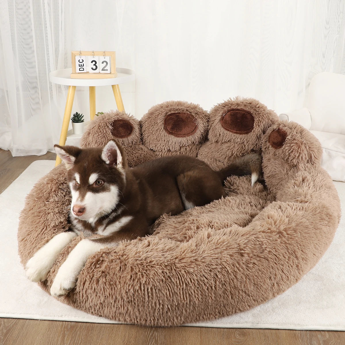 Pet Dog Sofa Bed - Warm Plush Washable Bed Mat for Small & Large Dogs