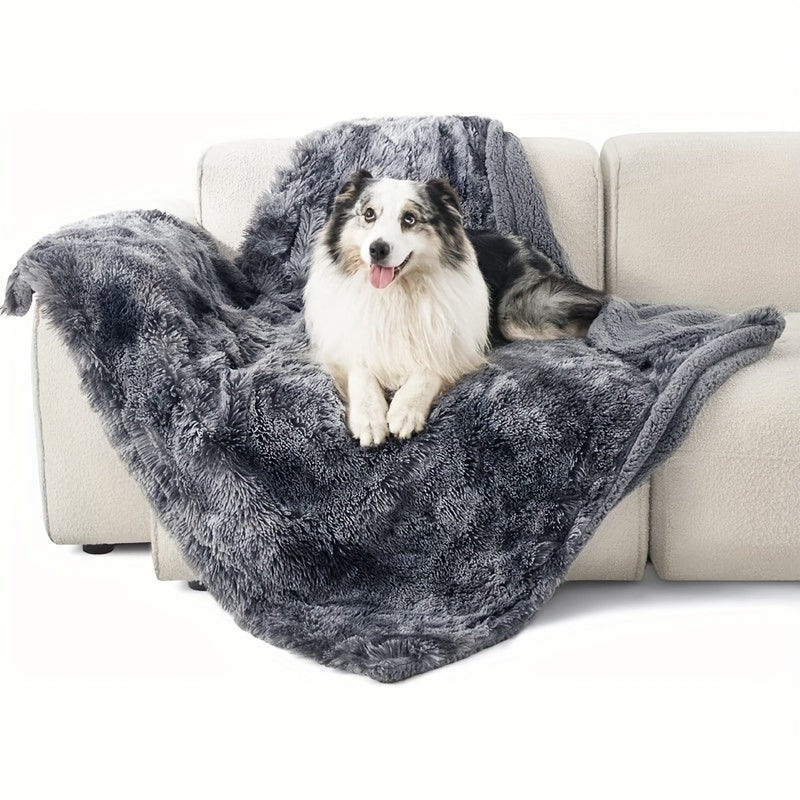 Luxurious Plush Sherpa Pet Blanket – Water-Resistant, Thickened Dog Mat for Kennel & Sofa Protection