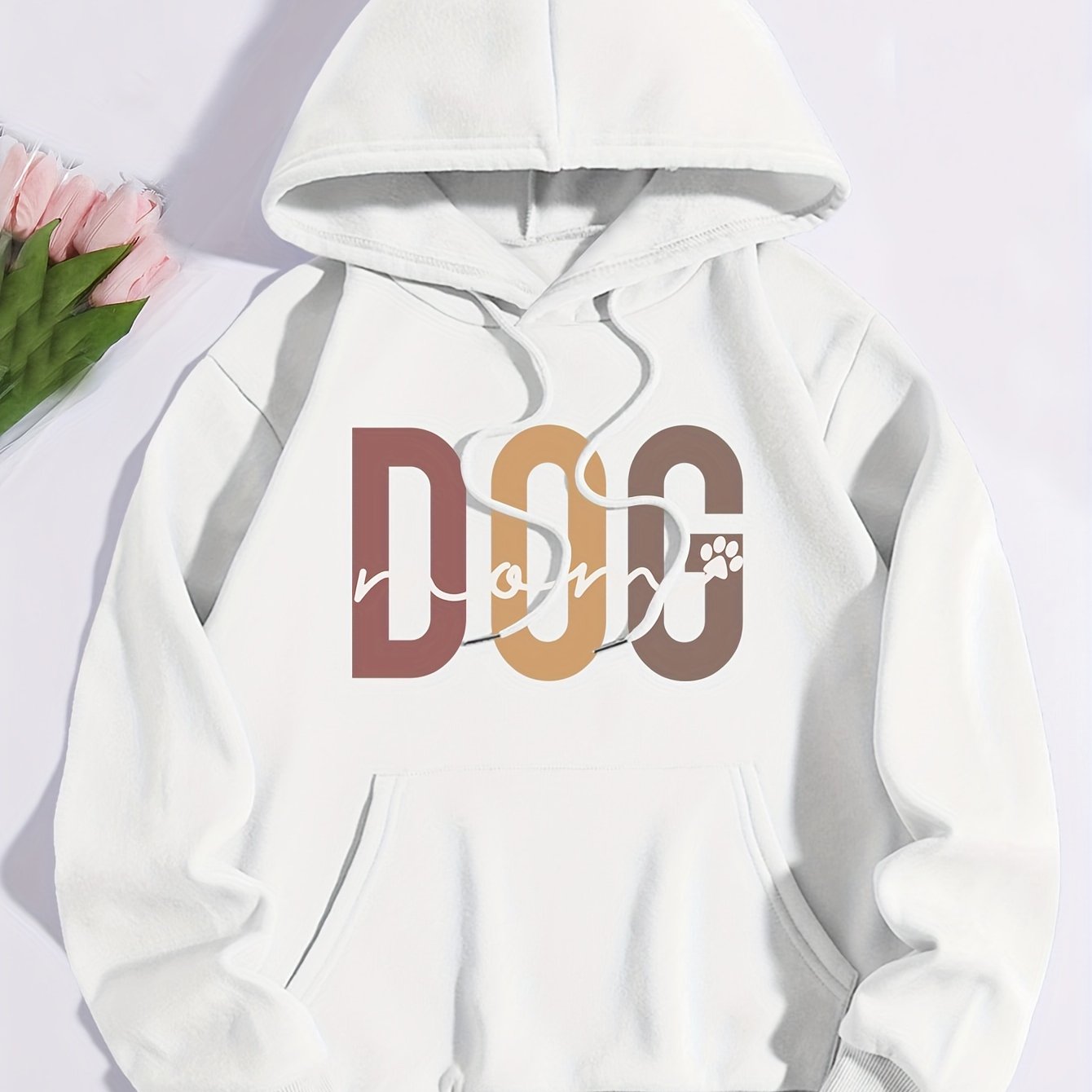 Dog Mom Print Hoodie – Cozy and Stylish for Every Proud Pet Parent