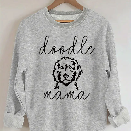 omen's Casual "Doodle Mama" Sweatshirt – Cozy Comfort for Dog Lovers