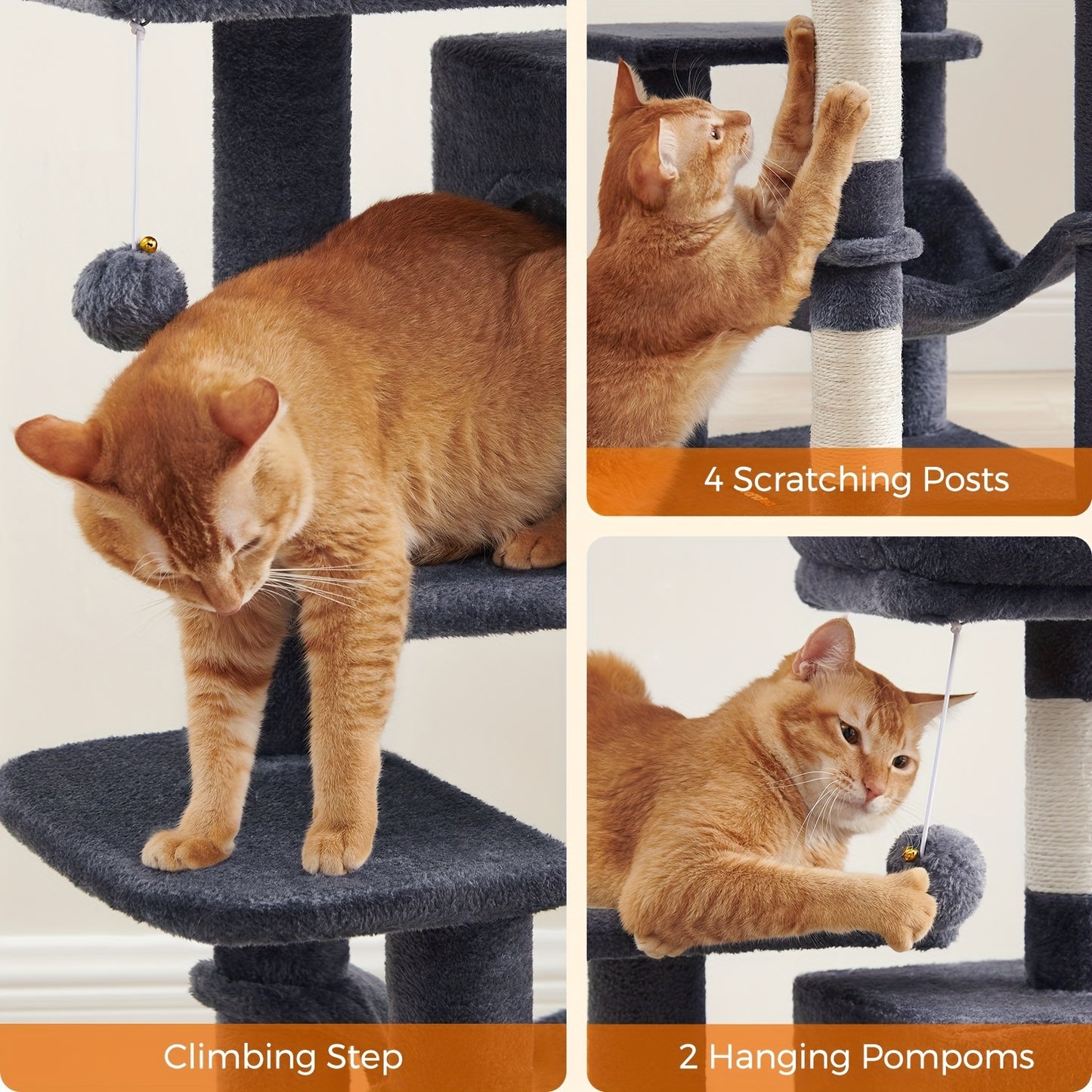 Feandrea Cat Tree – The Ultimate Playground for Your Feline Friends!