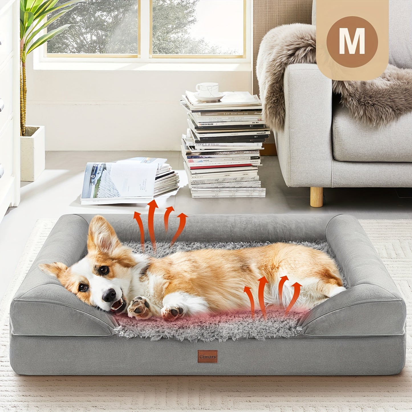 Gimars Orthopedic Thicken Egg Foam Dog Bed – Ultimate Comfort for Dogs of All Sizes