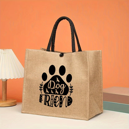 Linen Tote Bag for Women – The Perfect Gift for Dog Lovers