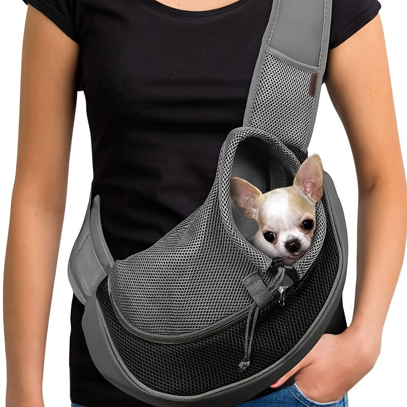 Mesh Ventilated Pet Carrier Backpack – Lightweight & Ergonomic Travel Bag for Cats & Dogs