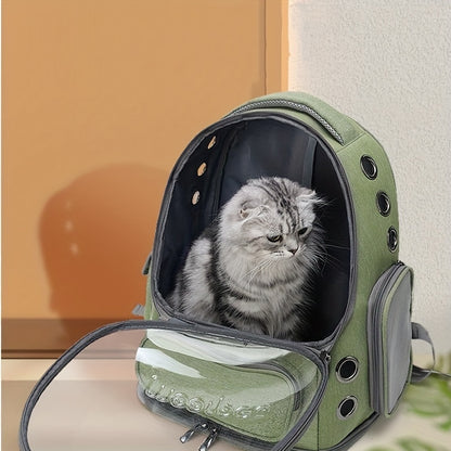 Large Capacity Oxford Cloth Breathable Cat Bubble Backpack – Stylish and Comfortable Pet Carrier