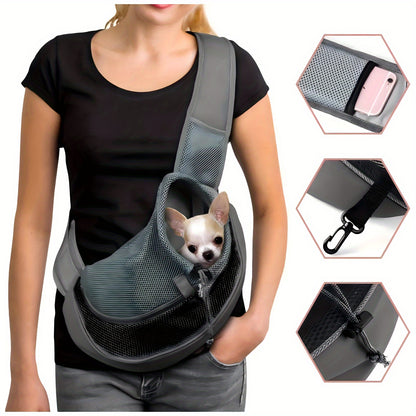 Mesh Ventilated Pet Carrier Backpack – Lightweight & Ergonomic Travel Bag for Cats & Dogs