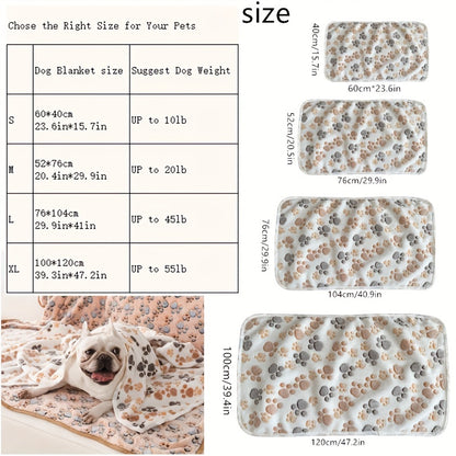 Cozy Coral Fleece Pet Blanket – Soft Flannel Bed Cover for Dogs & Cats