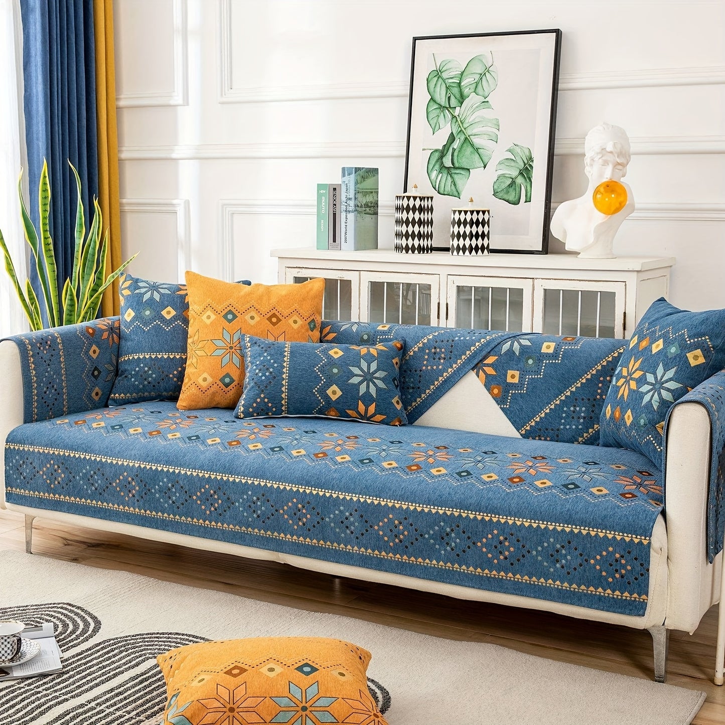 Bohemian Chenille Sofa Slipcover – Transform Your Living Space with Style and Comfort