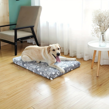 Dog Bed Mat Puppy Crate Pad – Comfortable Dog Sleeping Mat with Machine Washable Cover, Durable Dog Bed Mattress