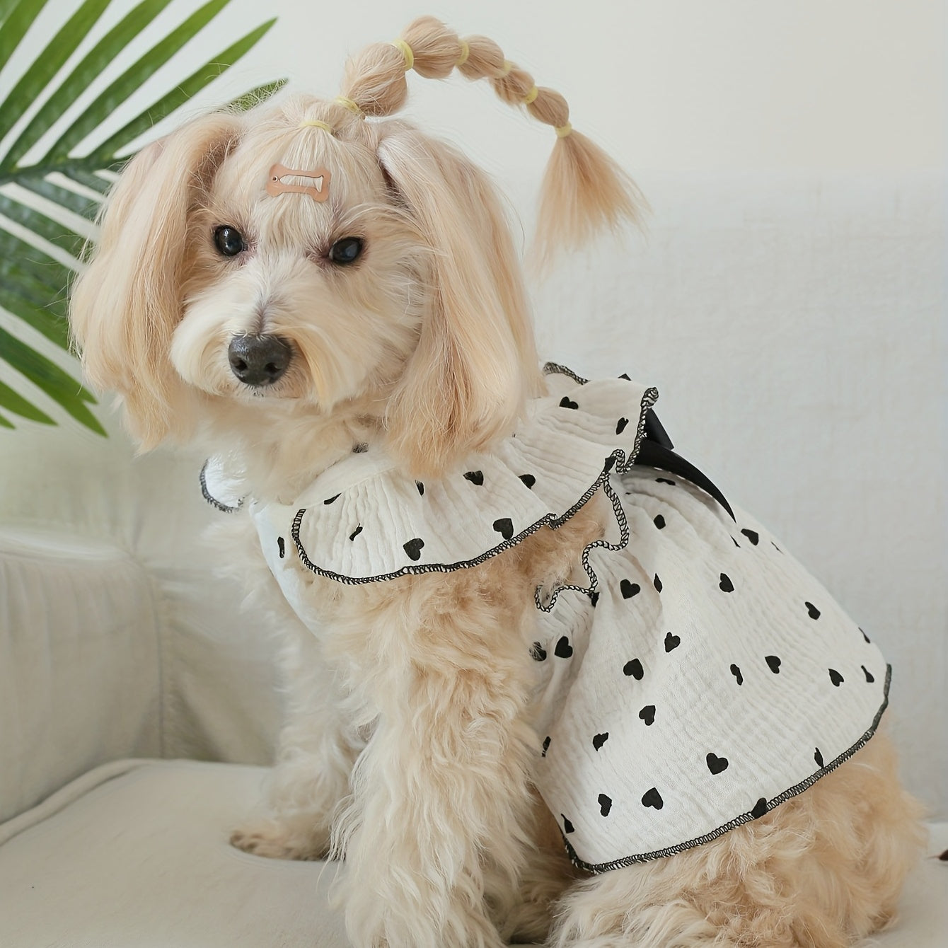 Cute Romantic Love Strap Lace Dress for Pets