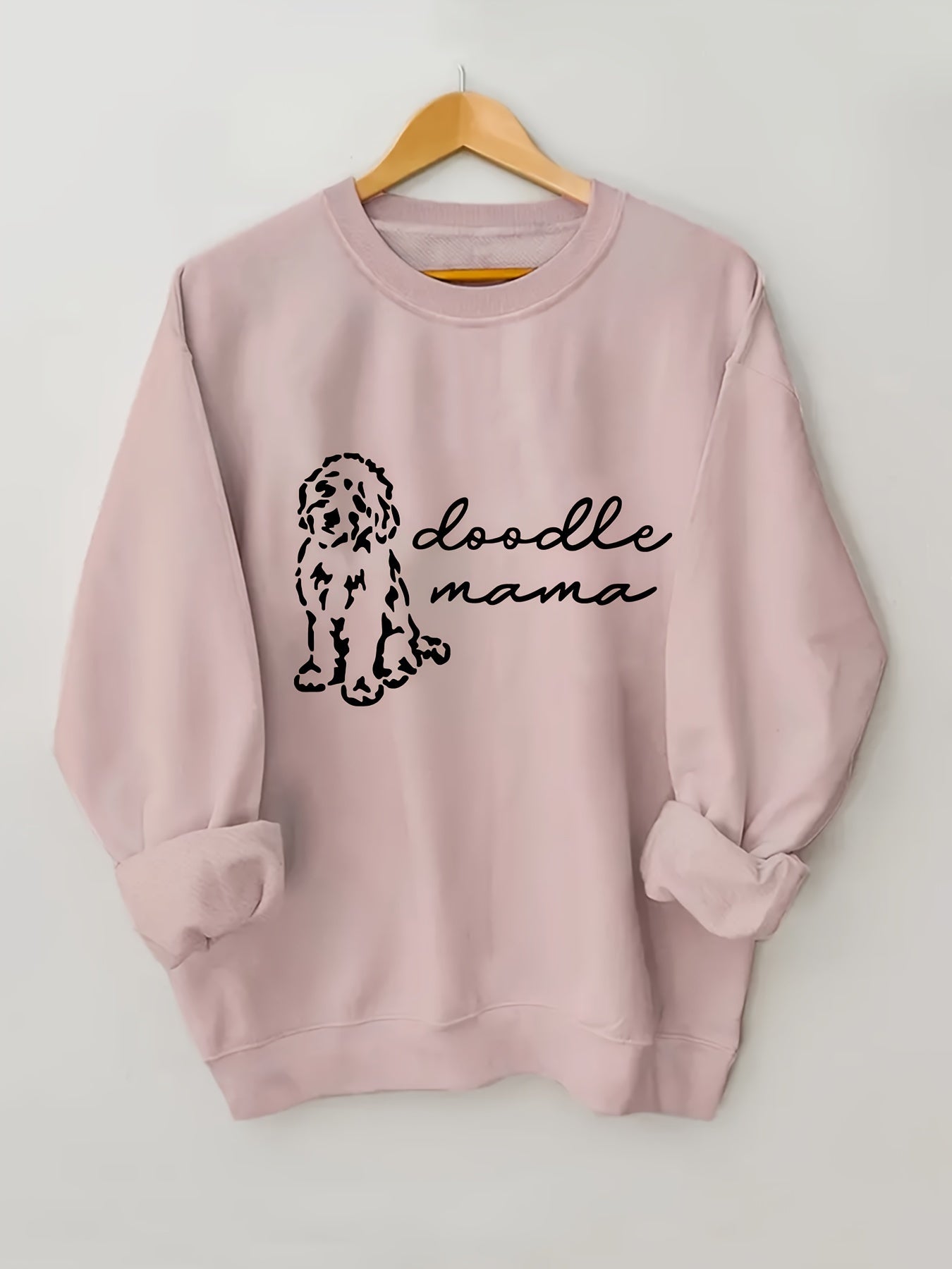 Women's Casual "Doodle Mama" Crew Neck Sweatshirt – Cozy All-Season Comfort