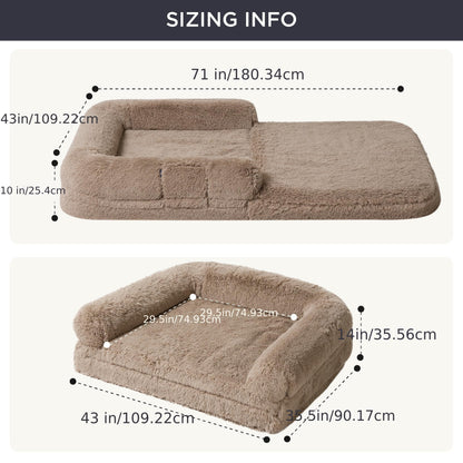 Human Dog Bed – The Ultimate Cozy Retreat for Dogs of All Sizes