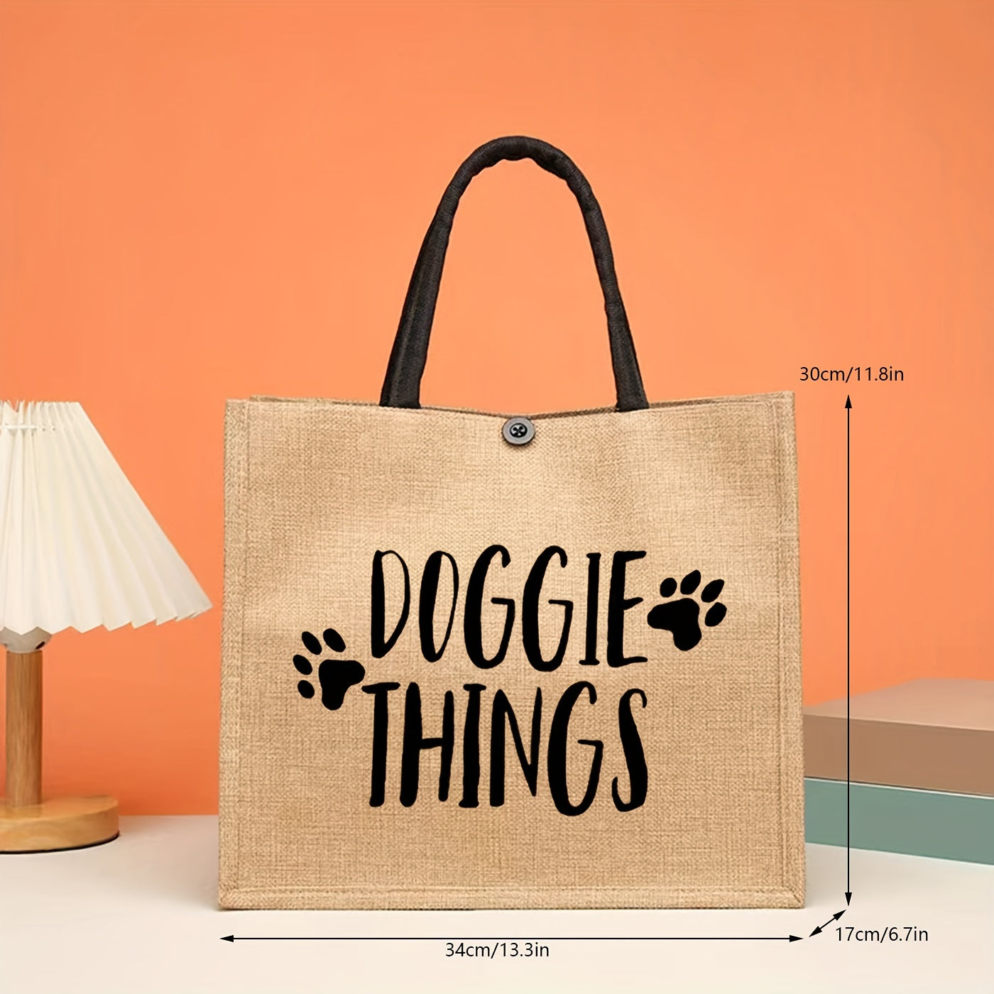 Linen Tote Bag for Women – The Perfect Gift for Dog Lovers