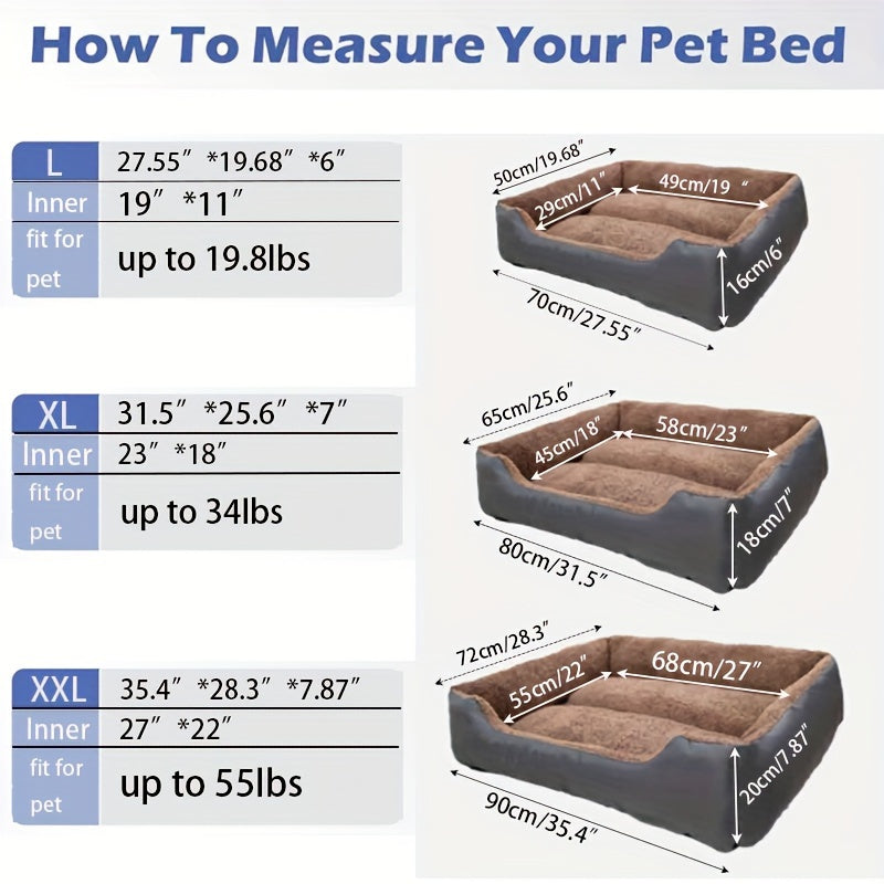 Large Orthopedic Dog Sofa Bed – Ultimate Comfort for Your Furry Friend