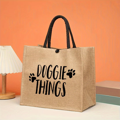 Linen Tote Bag for Women – The Perfect Gift for Dog Lovers