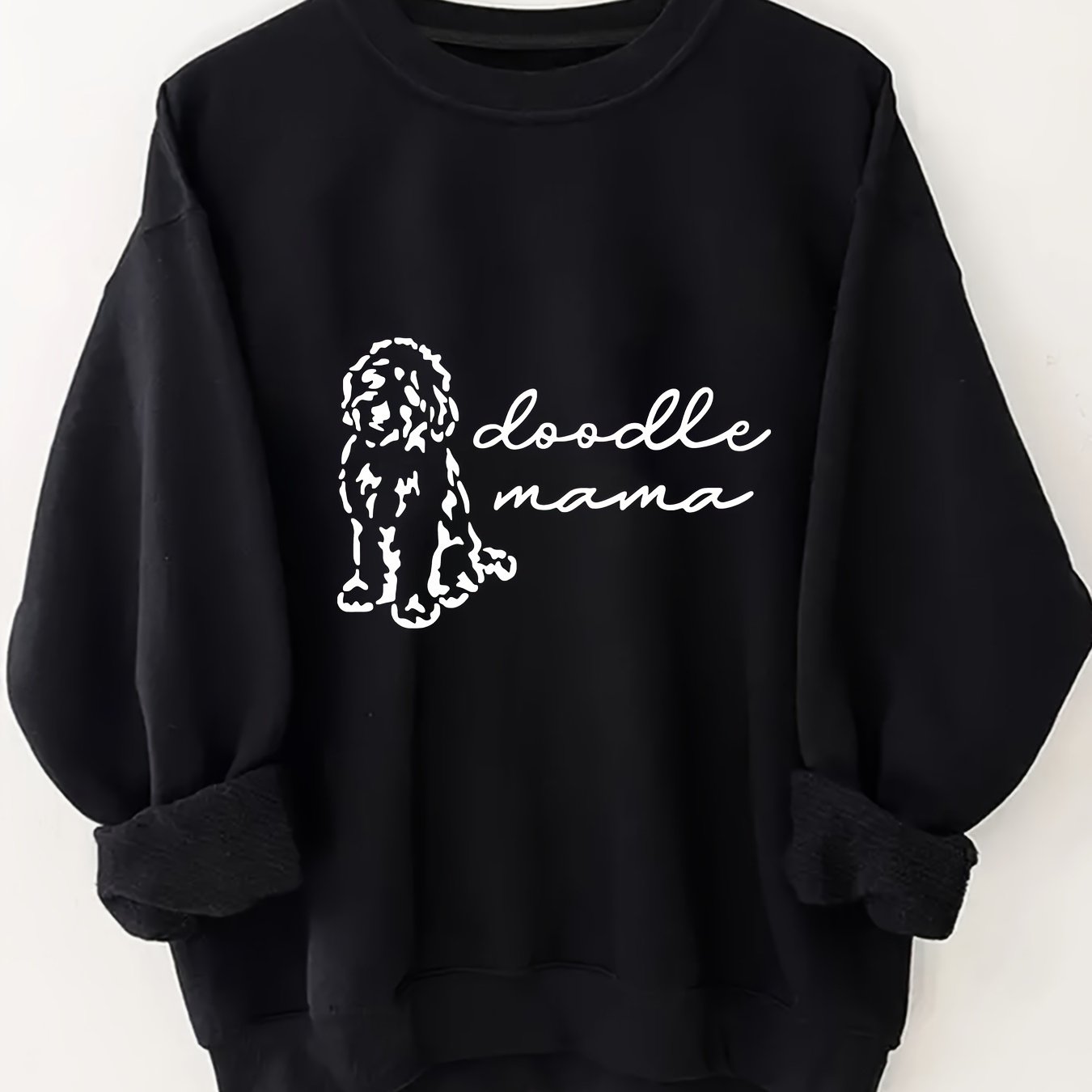 Women's Casual "Doodle Mama" Crew Neck Sweatshirt – Cozy All-Season Comfort