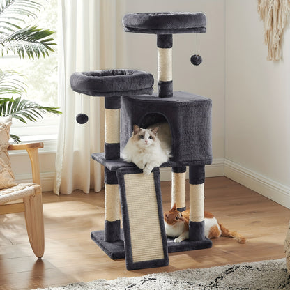 Feandrea Cat Tower – Compact Comfort for Cats of All Ages