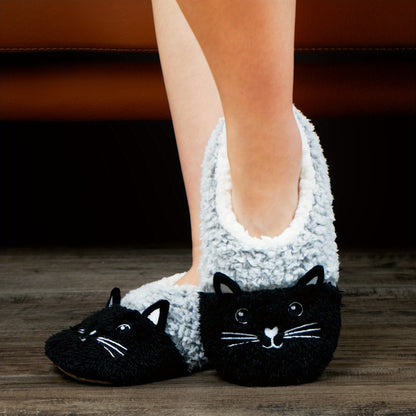 Women's Cute Cartoon Cat Design Slippers