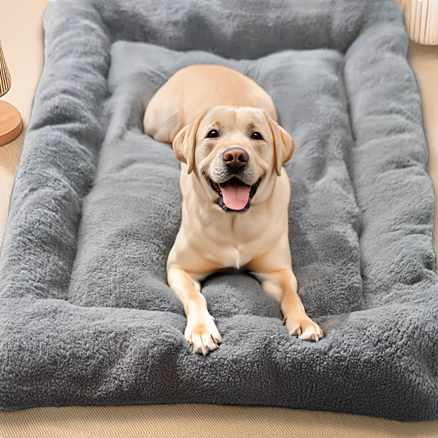 Extra-Thick Plush Dog Bed Mat – Cozy Comfort for Your Furry Friend