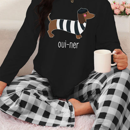 Festive Dachshund Pajama Set – Cozy, Fun, and Perfect for the Holidays