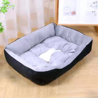 Comfy Pet Bed House with Square Cushion – Cozy Sleeping Solution for Large Dogs and Cats