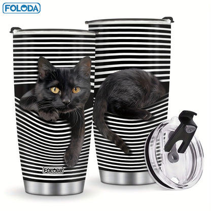 Black Cat Gift Tumbler – A Purr-fect Present for Cat Lovers