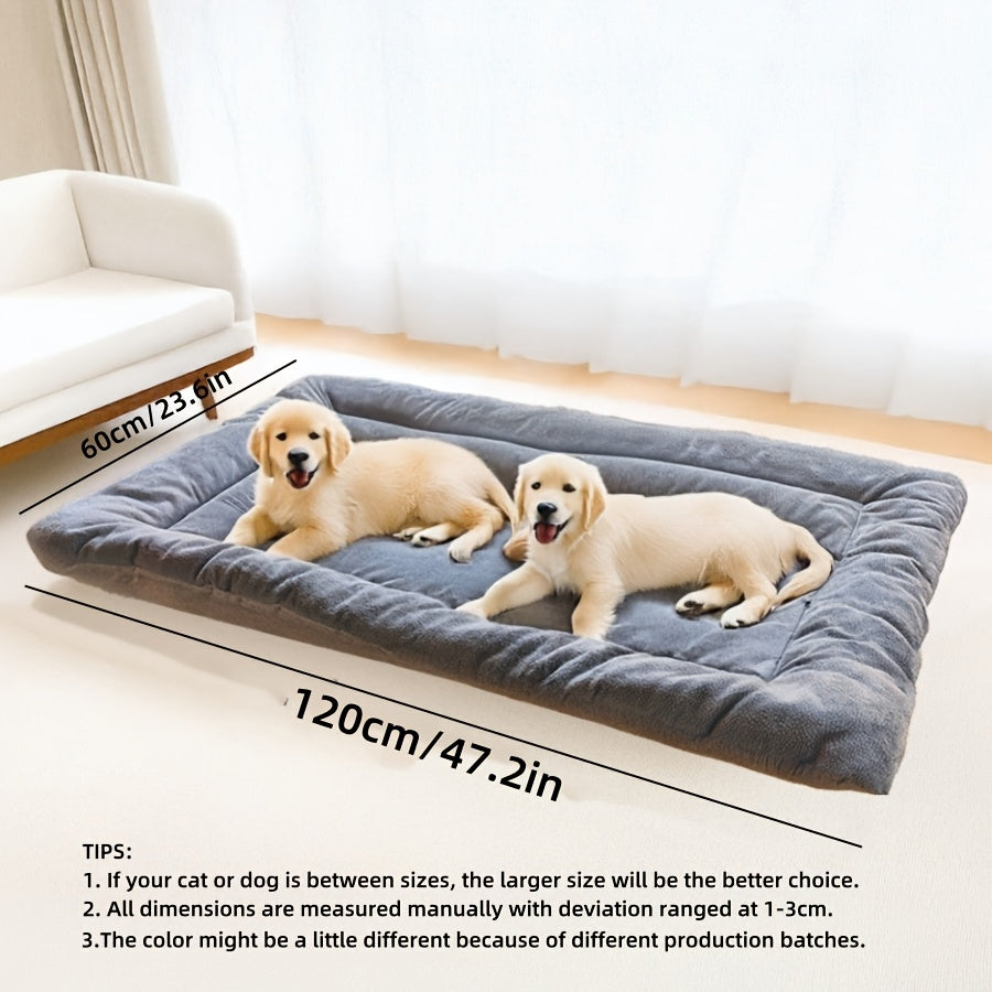 Extra-Thick Plush Dog Bed Mat – Cozy Comfort for Your Furry Friend